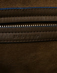 Baby Grained Medium Phantom Luggage Taupe Blue Trim