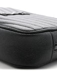 Grain De Poudre Matelasse Monochrome Monogram Mini Lou Camera Bag Black
