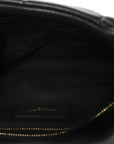 Lambskin Quilted Toy Loulou Puffer Monogram Chain Satchel Black