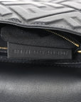 Nappa FF 1974 Embossed Large Baguette Black