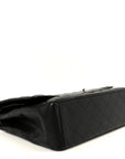 Caviar Quilted Maxi Double Flap Black