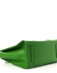 Grained Calfskin Medium The Tote Bag Kiwi