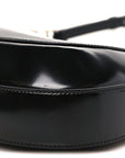 Spazzolato Large Cleo Adjustable Strap Shoulder Bag Black