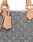 Monogram Denim Speedy Soft 30 Washed Gray