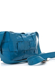 Paper Calfskin Maxi Intreccio Cassette Crossbody Bag Blaster