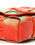Calfskin Intreccio Plisse Tie Dye Camera Bag Multicolor
