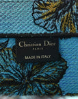 Canvas Embroidered Large Toile de Jouy Voyage Book Tote Celestial Blue