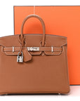 Togo Birkin 25 Gold
