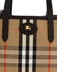Grainy Calfskin Mini Reversible Tote Peat Sand