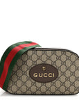 GG Supreme Monogram Web Neo Vintage Shoulder Bag Beige New Acero Crop