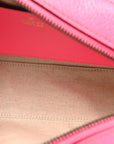GG Supreme Monogram Textured Dollar Calfskin Web Ophidia Small Crossbody Bag Beige Ebony Fuchsia