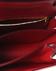Box Calfskin Small Classic Box Flap Bag Red