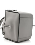 Grained Calfskin Mini Hammock Shoulder Bag Pearl Grey