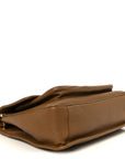 Grained Lambskin Monogram Large Niki Chain Satchel Dark Cork