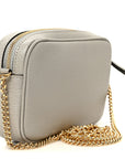 Dollar Calfskin Super Mini GG Marmont Chain Shoulder Bag Deep Grey