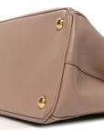 Saffiano Small Galleria Double Zip Tote Cammeo