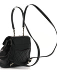 Caviar Quilted Mini Business Affinity Backpack Black