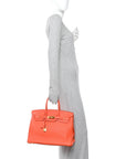 Togo BIRKIN 35 Orange Poppy