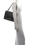 Caviar Quilted Maxi Double Flap Black