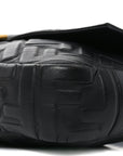 Nappa FF 1974 Embossed Large Baguette Black