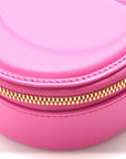 Calfskin CD Signature Oval Crossbody Camera Bag Rani Pink
