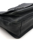 Grained Lambskin Monogram Large Niki Chain Satchel Black