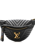 Calfskin Quilted New Wave Bumbag Black