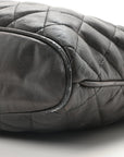 Calfskin Quilted CC Shopping Tote Black