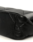 Lambskin Quilted Medium CHNL 19 Flap Black