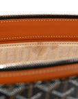 Goyardine Stripe Sac Marie Galante GM Black Gold