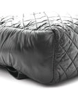 Nylon Quilted Coco Cocoon Backpack Black