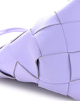 Nappa Maxi Intrecciato Clasp Bucket Bag Wisteria