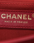 Caviar Quilted Medium Boy Flap Red