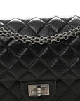 Aged Calfskin Quilted 2.55 Reissue 225 Flap Black