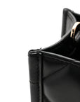 Calfskin Macrocannage Mini Book Tote Black