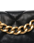 Lambskin Quilted Large CHNL 19 Flap Black