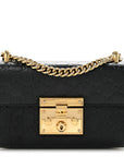 GCCIssima Small Padlock Shoulder Bag Black