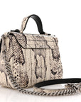 Snakeskin Matelasse Aria Mini GG Marmont Top Handle Shoulder Bag Roccia