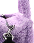 Polyester Cotton Small The Teddy Traveler Tote Bag Lilac