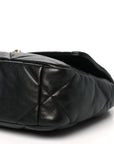 Lambskin Quilted Medium CHNL 19 Flap Black