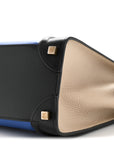 Smooth Calfskin Micro Tri-Color Luggage Indigo