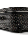 Goyardine Rolling Suitcase Trolley PM Black