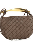 Nappa Intrecciato Mini Sardine Bag Taupe Grey