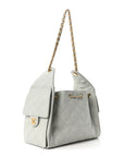 Caviar Quilted Small CHNL 25 Handbag Light Green
