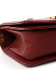Lambskin Quilted Small Boy Flap Burgundy