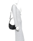 Patent Naplak Arque Shoulder Bag Black