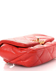 Lambskin Quilted CHNL 19 Waist Bag Red