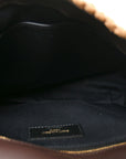 Raffia Calfskin Monogram Medium Niki Chain Satchel Natural