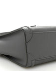 Baby Drummed Calfskin Nano Luggage Kohl