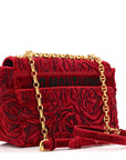Velvet Rose Medium Caro Bag Rouge